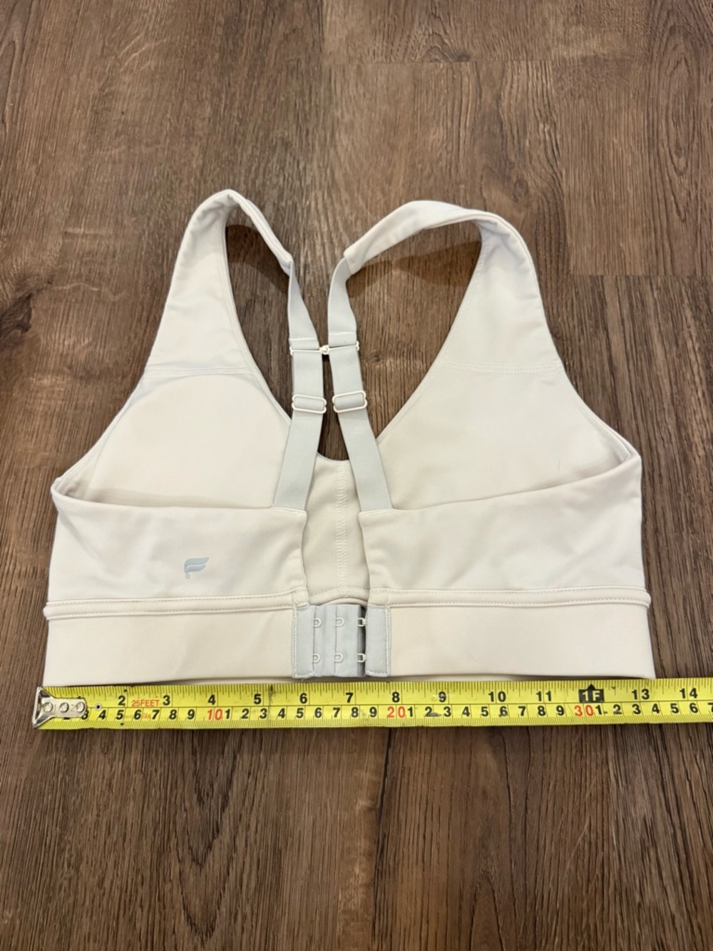Off White Fabletics High-Support Racerback Sports Bra - Medium